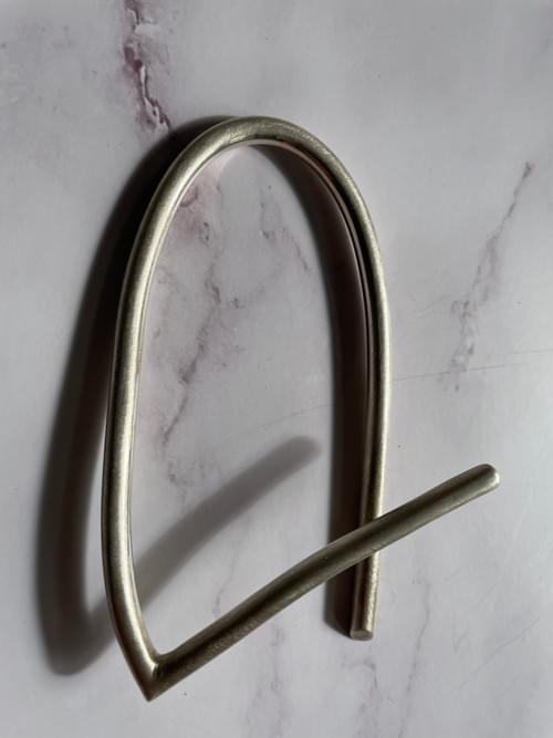 Infinity Statement *Seconds* Sterling Silver Oval Bangle