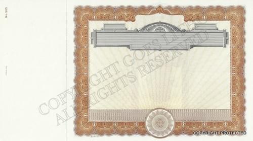 GOES 505 BROWN / 504 BLUE / 506 GREEN / 507 ORANGE STOCK TEMPLATES (PACK OF 100)