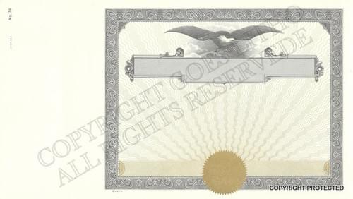 GOES 74 BLACK / GOLD STOCK TEMPLATES (PACK OF 100)