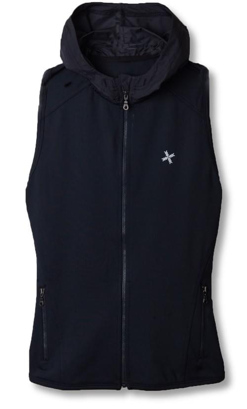 Mixed Hoodie Vest 銀河黑背心外套
