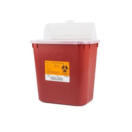 8704 2 GAL Red Sharps Container