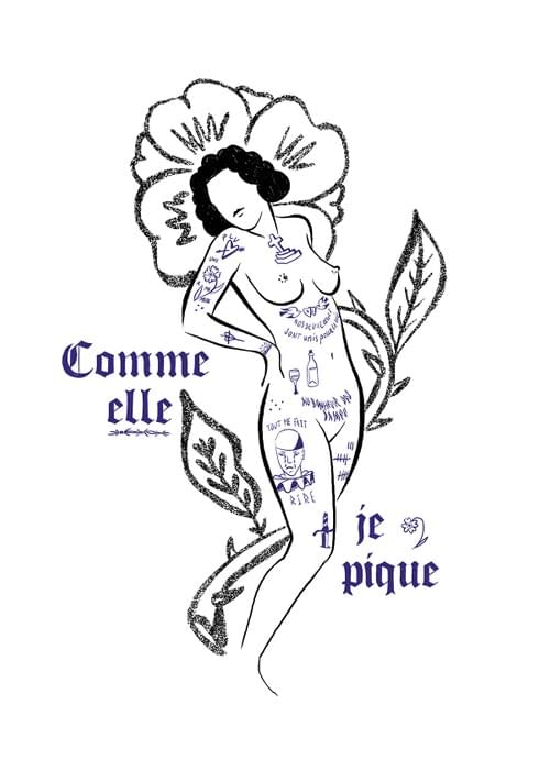 Comme elle je pique | Sérigraphie
