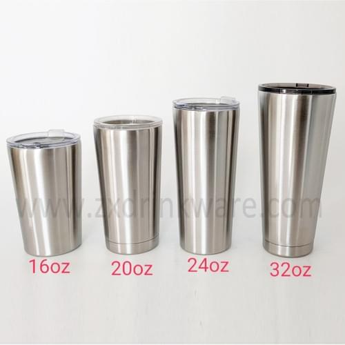 Cone Shape Stainless Steel Tumbler from 16 Oz to 32 Oz