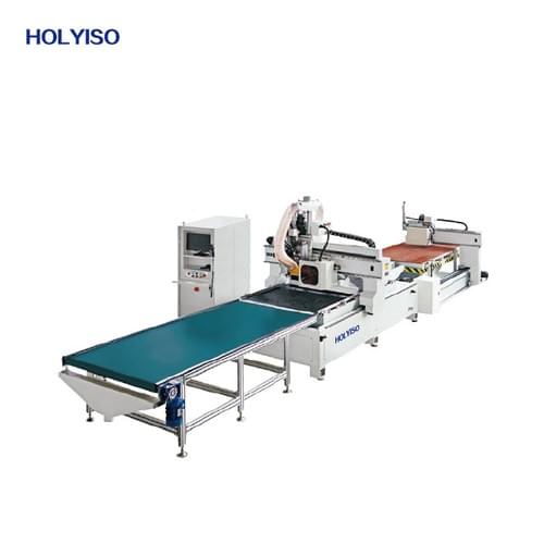 KIN2412ALU&APC Automatic Loading ATC Wood CNC Router Cutting Vertical Panel Saw Machine with Auto La