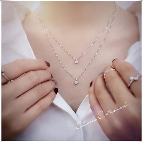 สร้อยคอเงิน925 เส้นคู่