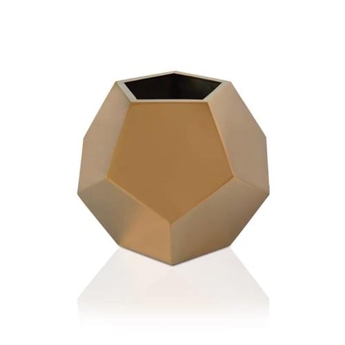 diameter 20m small stainless steel flower pot on table surface electroplate