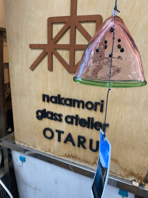 スイカとくまちゃん♡シーグラスアート♡風鈴 （スイカとくまちゃん 