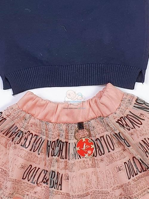 Áo len xanh cho bé gái từ 33kg đến 37kg (size 10)