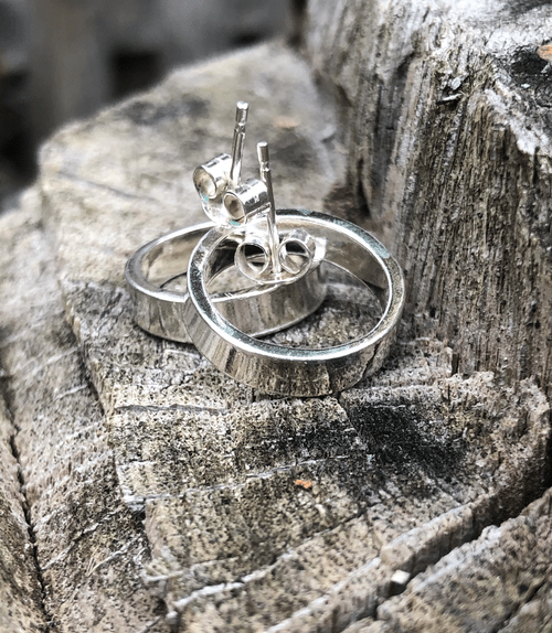 Large Circular Open Studs