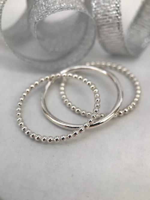 Christmas stacking rings