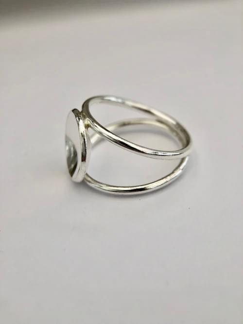 Silver Satellite Dish Ring - STYLE 1