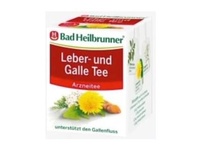 德國老牌 Bad Heilbrunner, 草本肝膽保護茶. Leber & Galle Tee (8 x 1,75 g), 14 g
