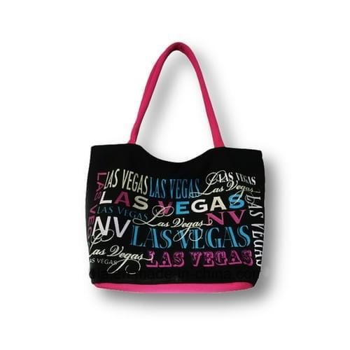 Las Vegas Silk Screen printing canvas handbag