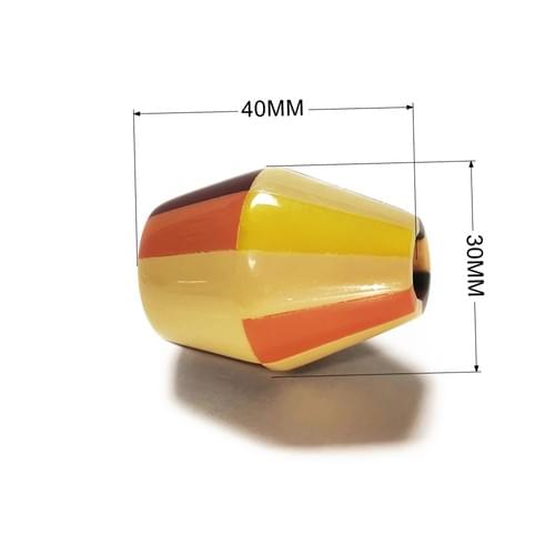 Acetate cap handbag accessories irregular shape for gift, key chain bag pendant fringe retractable