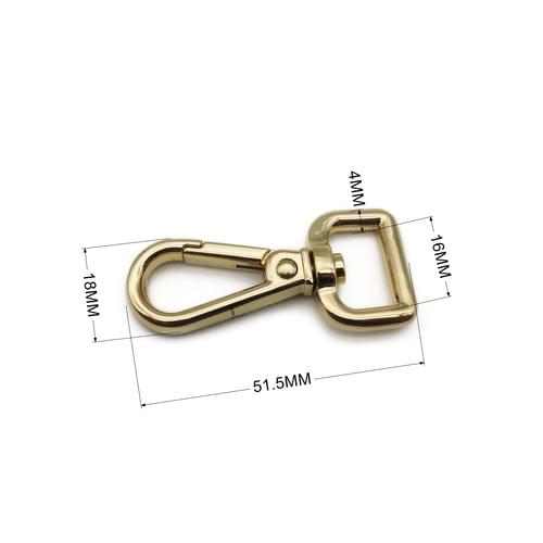 Dog clip handbag accessories zinc alloy plating irregular dogleash dog hook clip metal customized