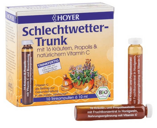 德國爛天氣養生液 HOYER Schlechtwetter Trunk Trinkampullen 10X10 ml