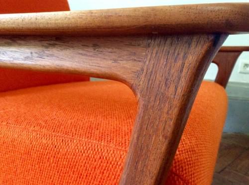 - SOLD - Fauteuil Teck Et Kvadrat - Circa 1960