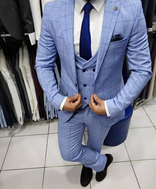 Blue Navy Squared Suit