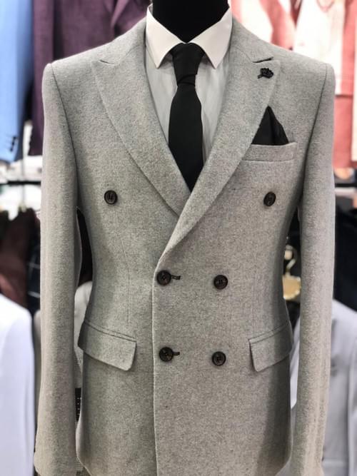 Light Grey Wool Coat