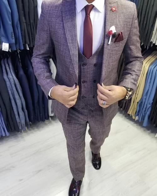 Purple Suit Wool