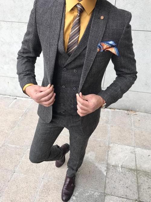 Dark Grey Slim Fit Suit