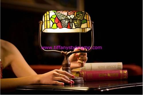 10 inch tiffany lamp butterlfy tiffany bank lamp tiffany lamp glass tiffany decor lamp glass