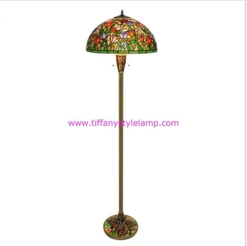 19 inches tiffany floor lamp european-style creative living room vertical lamp stained glass lamp