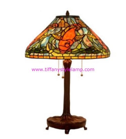18 goldfish stained glass lamp tiffany lamp reproduction tiffany lamp antiques roadshow