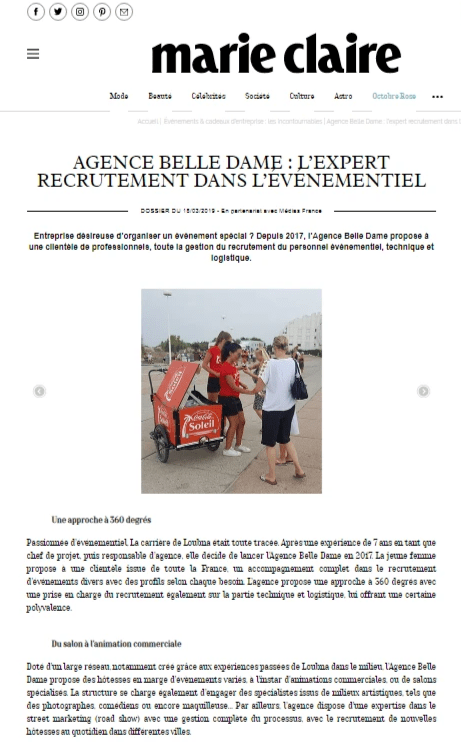 Agence D Hotes Et Hotesses D Accueil Belle Dame