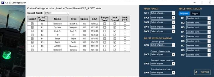 CombatFlite Flight planning tool