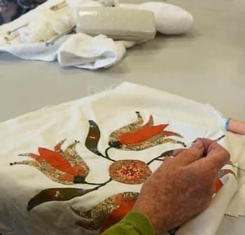 We have painting easels, water jars and spare palettes as well as dryers for the painters. There are also ironing boards, irons, cutting mats and rulers for the crafters. 