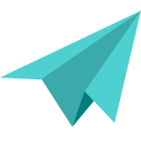 paper plane representing children's fun and creativity