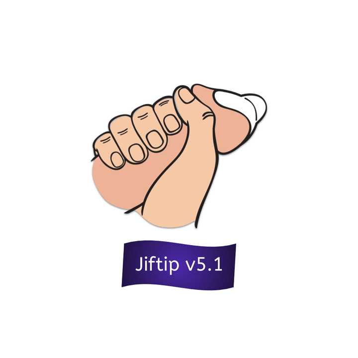 Jiftip Another new product created in an odd attempt to avoid using condoms, this one involves dudes using a sticker to seal their urethra closed during sex. jiftip