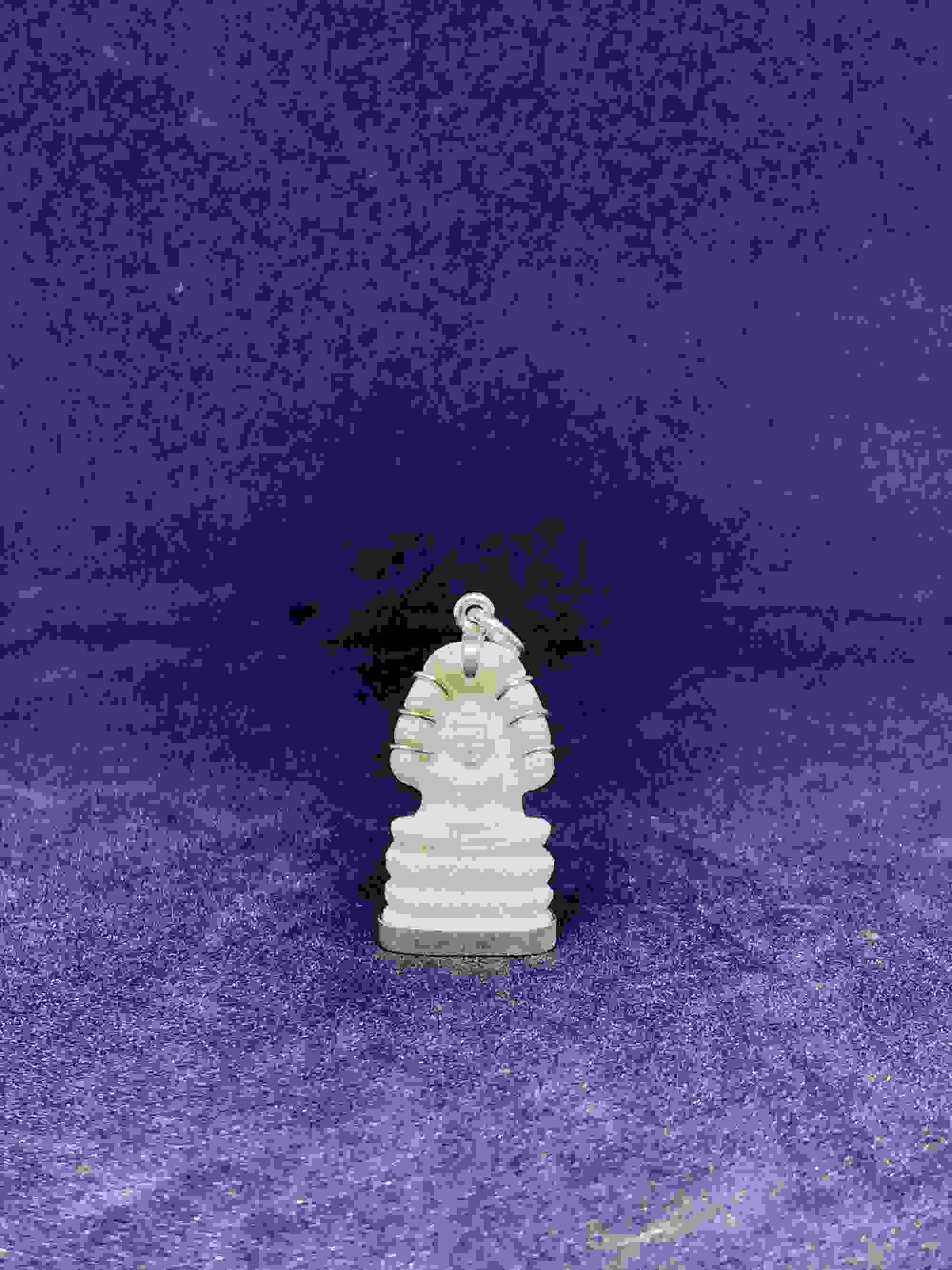 Pendentif Bouddha Naga Serti d'Argent Couleur Ivoire par Evaan (-30%)