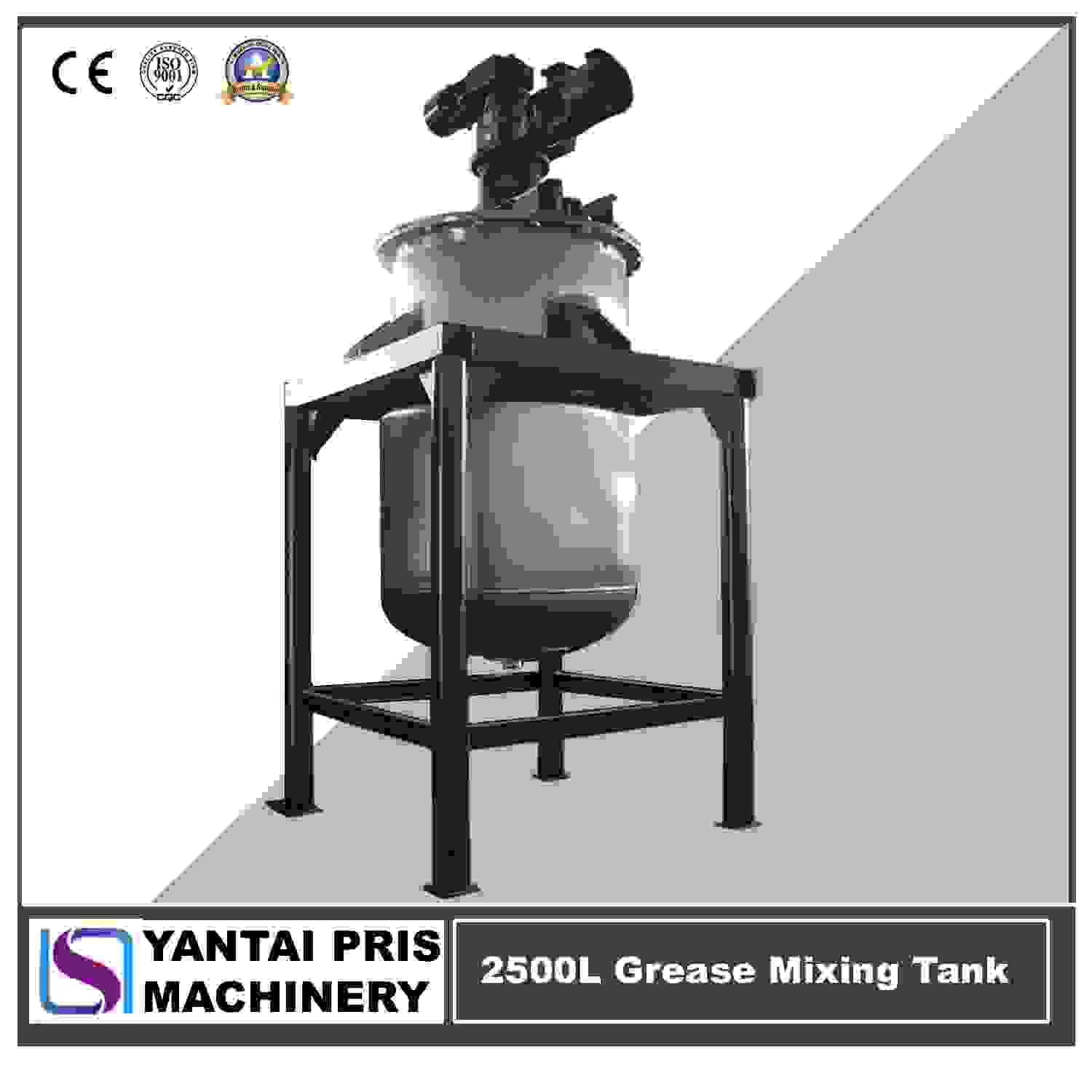 2500L stainless steel grease mixing reactor(dual direction)