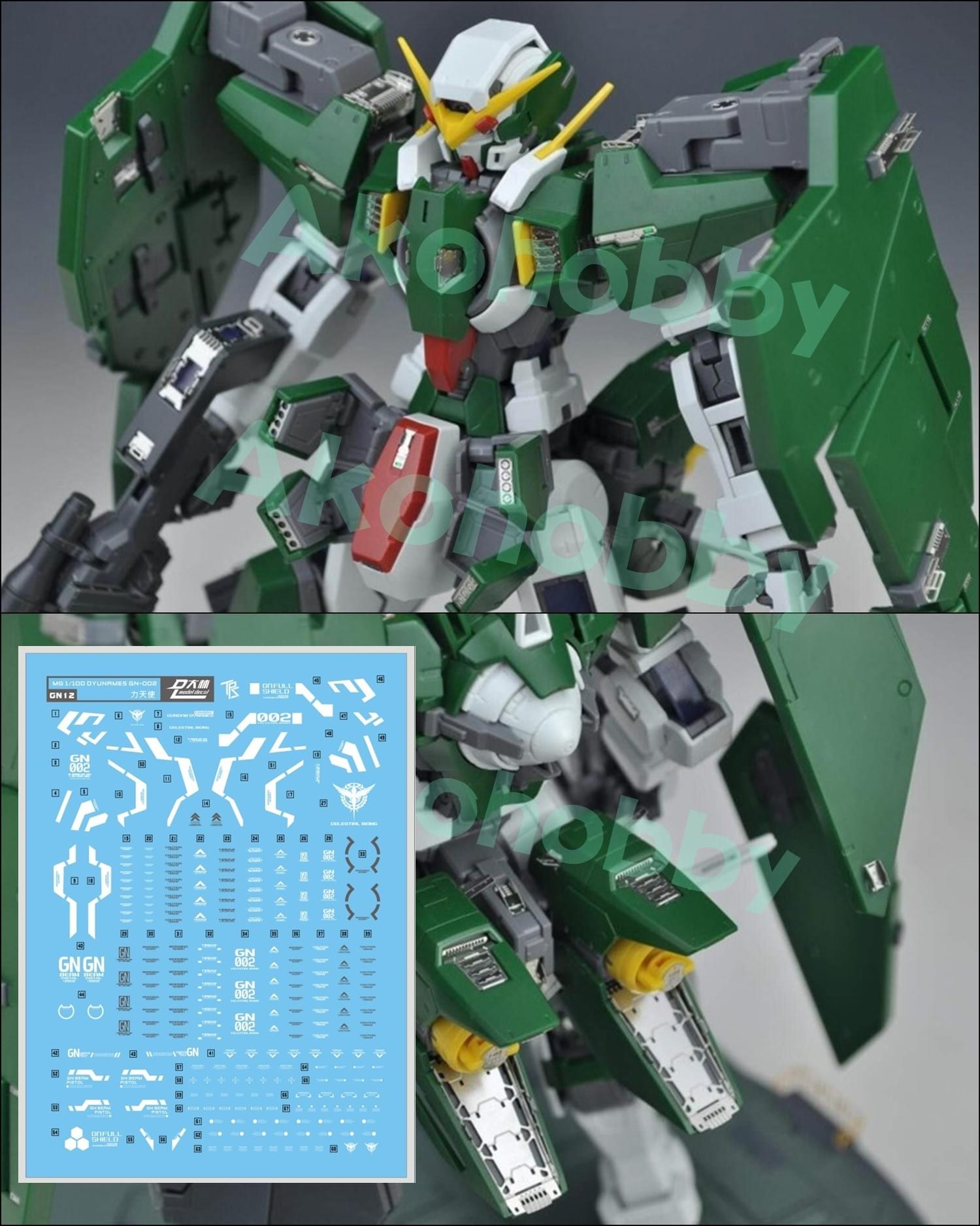 AKO AW9工房 1/100 MG ガンダムデュナメス デカール メタル