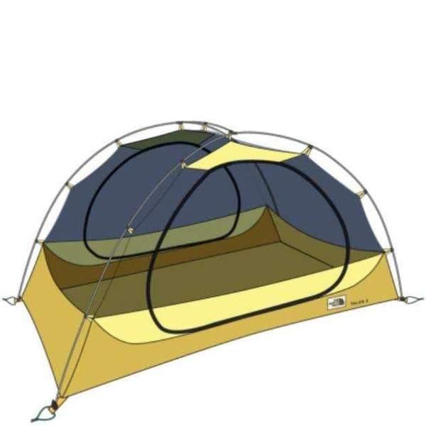 新品　THE NORTH FACE Eco Trail 3P The North Face Eco Trail 3 Person Tent 39 ft² Yellow Blue | eBay
