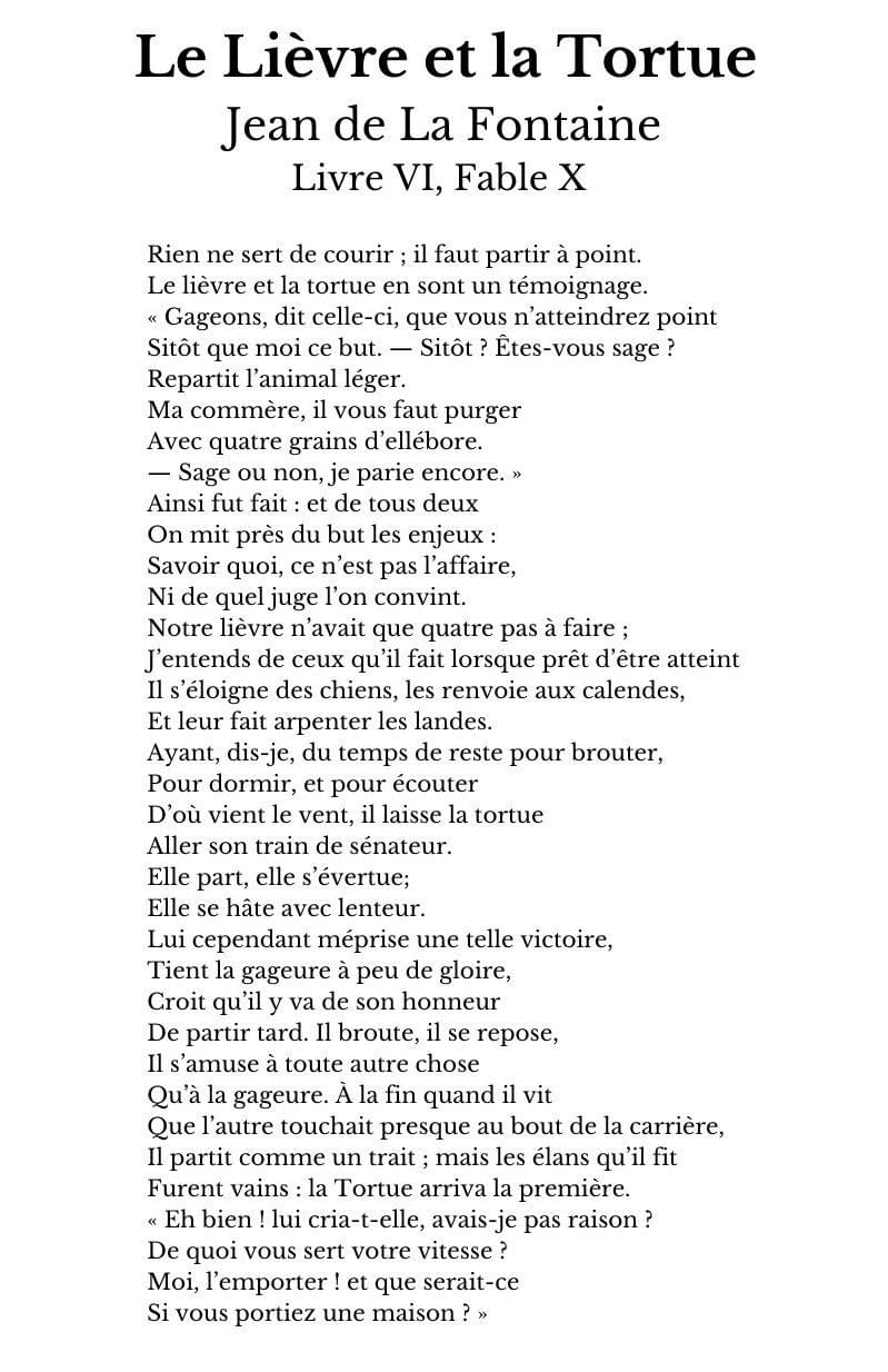 Le Lièvre et la Tortue (ou comment gérer les talents) Général