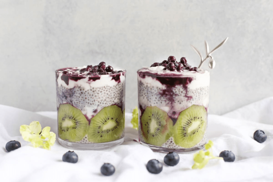 Chia seed parfait