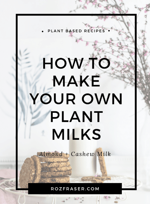 How to Make Plant Milks - Almond Milk and Cashew Milk