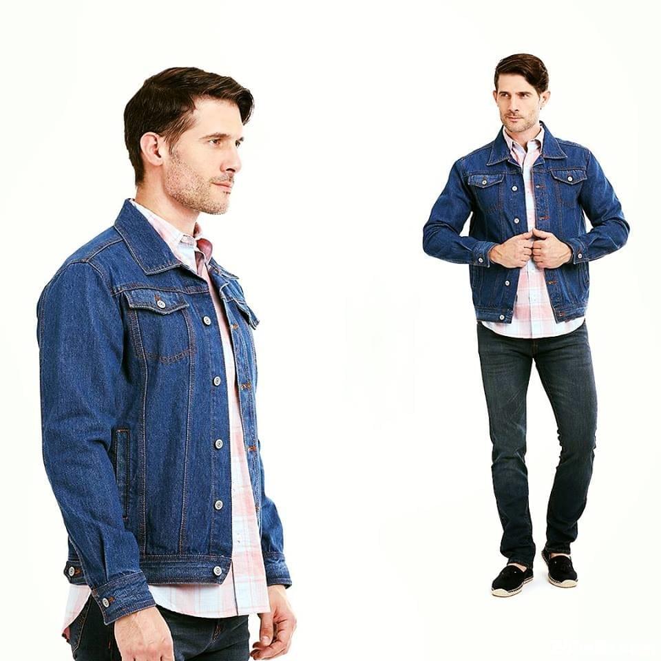 male celebrities in denim jackets