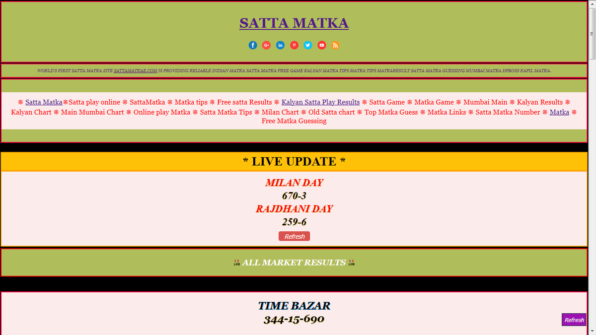 Milan Day Results Live Results dhanlaxmi matka madhur day chart, madhur bazar result, main rathan, kalyan night results, main mumbai satta game madhur day panel chart today at satta matka results. milan blogger
