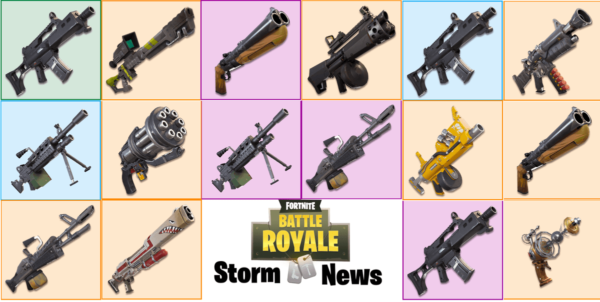 Huge Fortnite leaks hint new AR and LMG guns. - Battle Royale Save the World