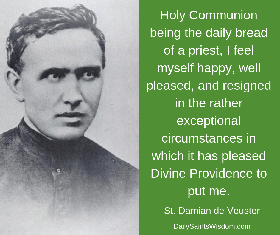 Wisdom from St. Damian de Veuster