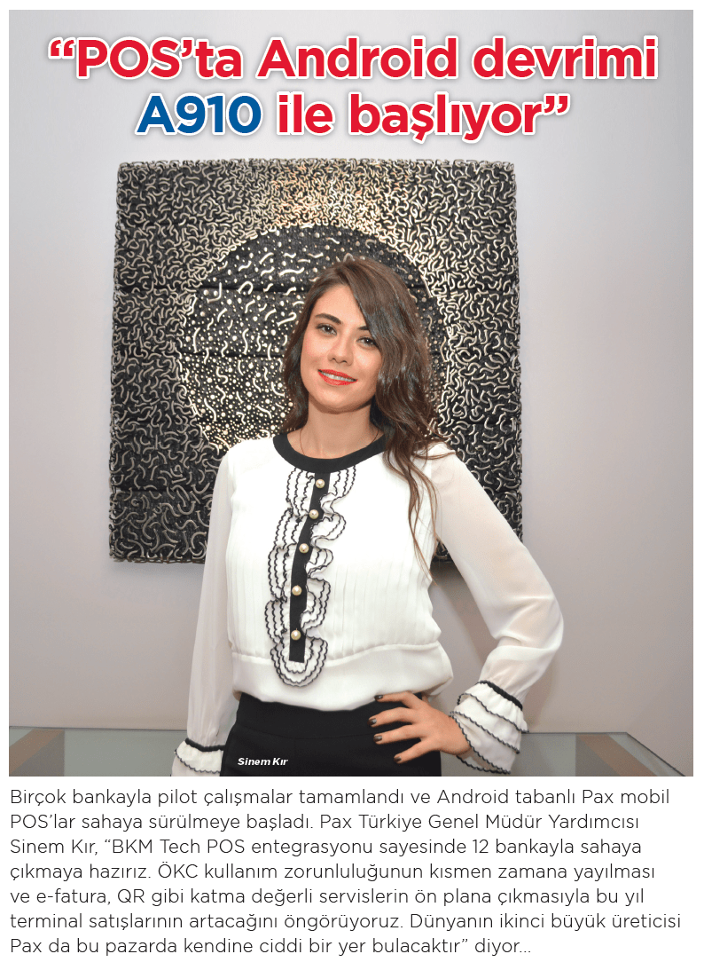 Pax A910 Featured In Turkish Payment Magazine News