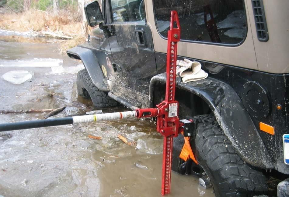 Hi lift jack recovery clearance
