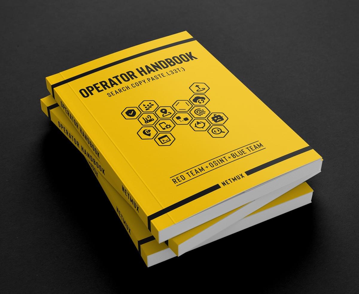 OPERATOR HANDBOOK red team osint blue team network defense network