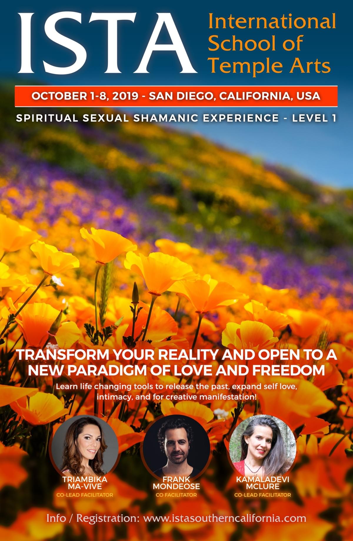Register Here! ISTA Spiritual Sexual Shamanic Experience Level 1 ♡ San Diego ...