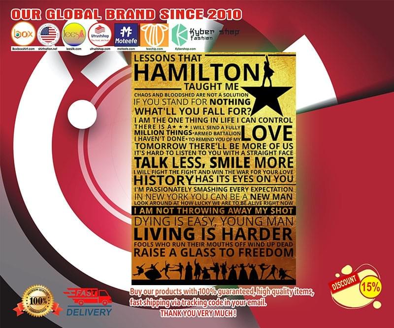 Lessons That Hamilton Taught Me Poster
