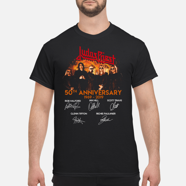Luxury Judas Priest 50th Anniversary 1969 2019 Signatures Shirt All right, said judas priest, i'll see you after a while. well, frankie lee, he sat back down. usshirt s site on strikingly